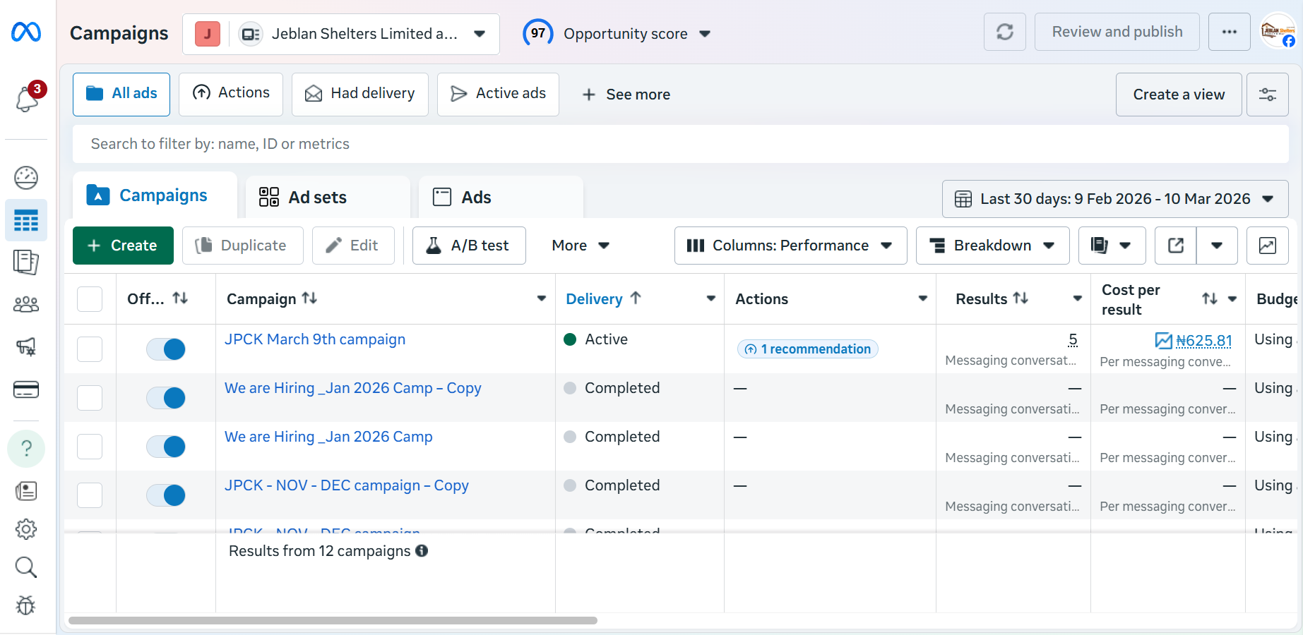 Ads Manager Overview